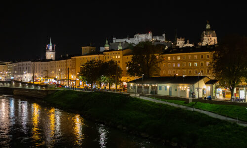 Salzburg - Stadtansicht bei Nacht